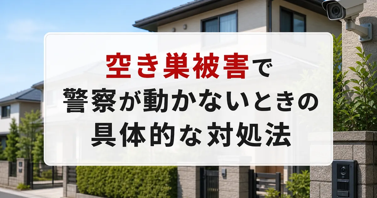 空き巣被害で対応が見えないときに自分でできる対処法