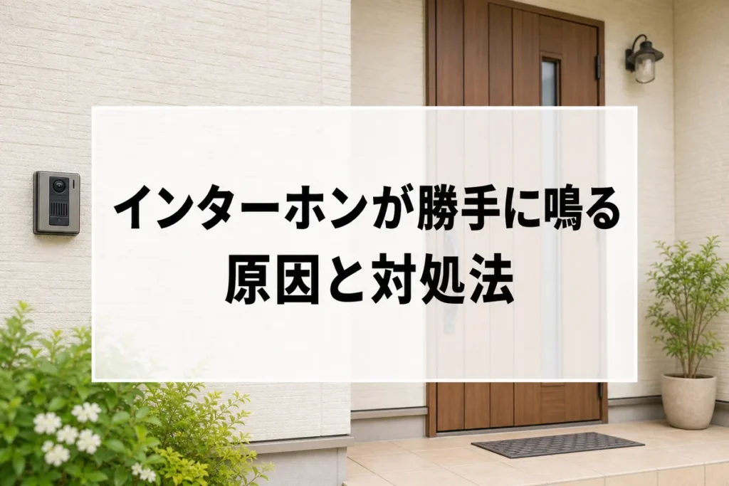 インターホンが勝手に鳴る原因と対処法のアイキャッチ画像
