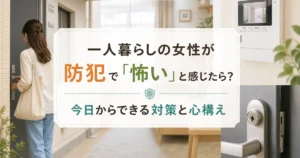 一人暮らしの女性が防犯で「怖い」と感じたら？今日からできる対策と心構え