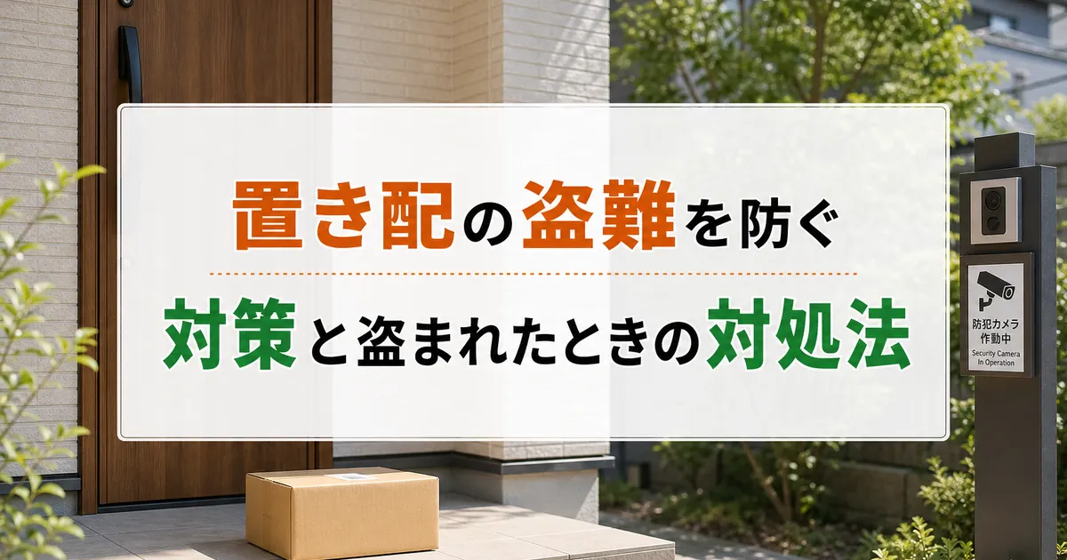 置き配の盗難を防ぐ対策と盗まれたときの対処法